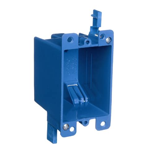 1 gang blue junction box|1 gang electrical outlet box.